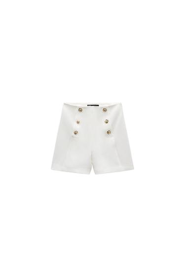 GOLD BUTTON SHORTS