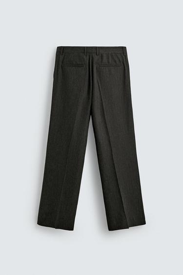 LIMITED EDITION FLARED FIT TROUSERS - Greenish by Zara - Image 6