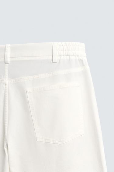 PANTALON FLUIDE COUPE DÉCONTRACTÉE - Blanc de Zara - Image 8