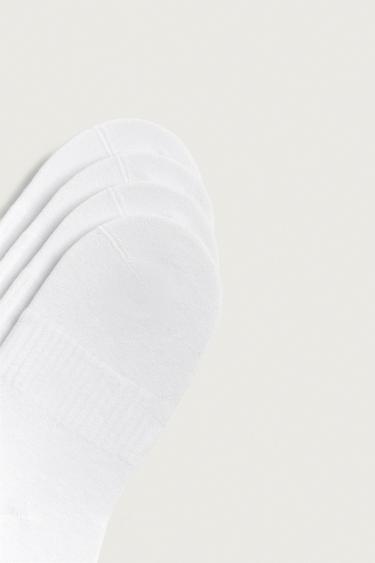 PACK OF 4 INVISIBLE SOCKS — White 2