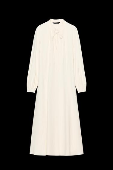 VESTIDO LAZADAS ZW COLLECTION - Blanco roto de Zara - Imagen 0