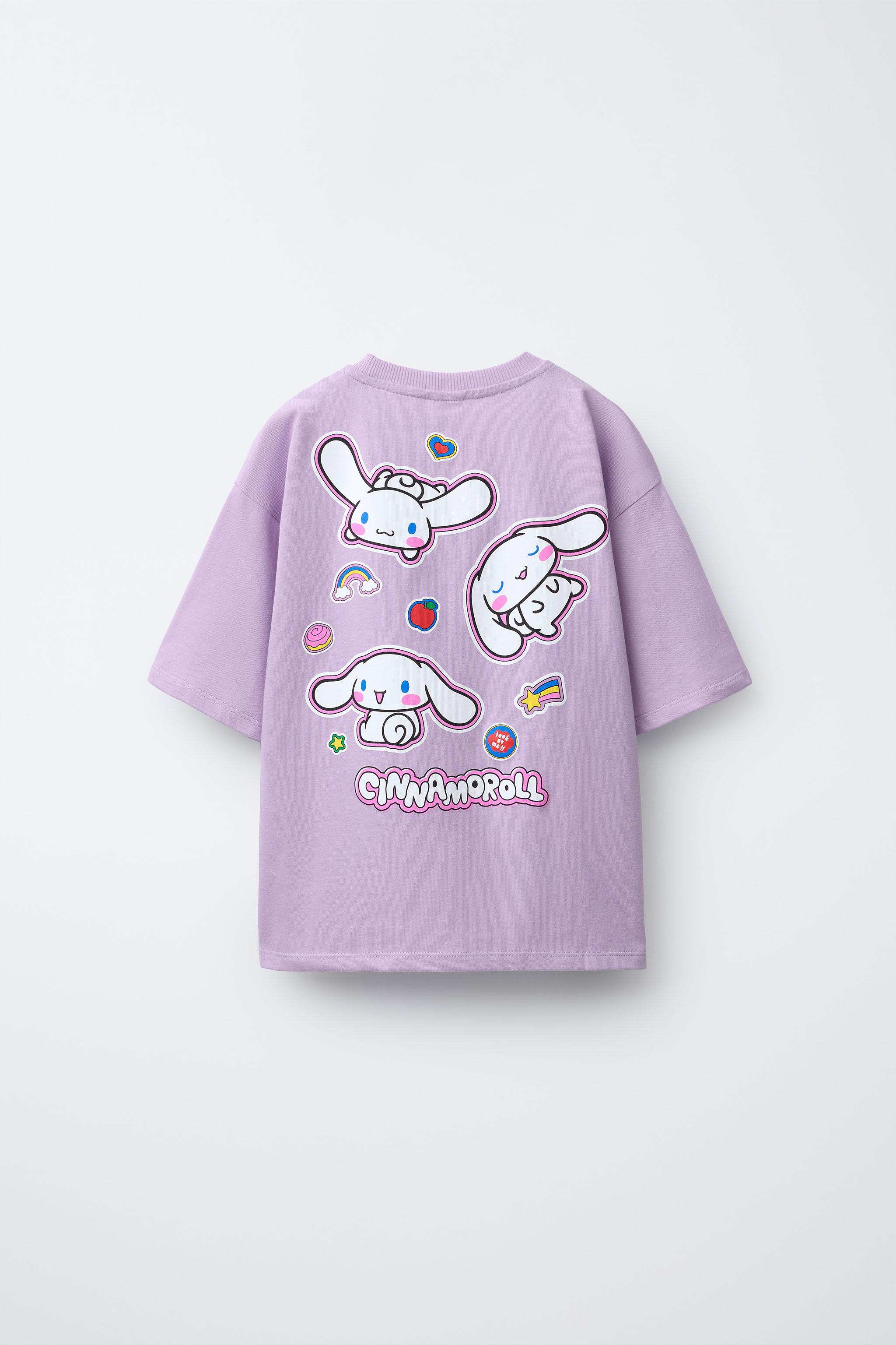 CINNAMOROLL © SANRIO プリントTシャツ - 薄紫 | ZARA Japan / 日本