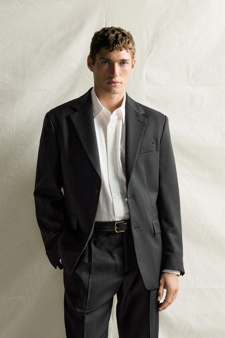 MANTECO® 100% WOOL STRIPED SUIT BLAZER