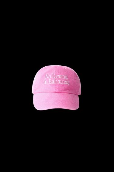 CAP MIT GESTICKTEM TEXT - Rosa von Zara - Bild 0