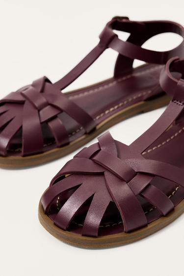 LEATHER CAGE SANDALS LIMITED EDITION - Brown by Zara - Image 7