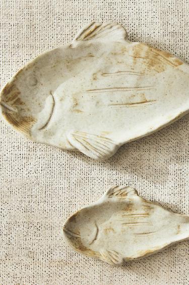 FISH-SHAPED TRAY - Ecru by Zara - Image 4