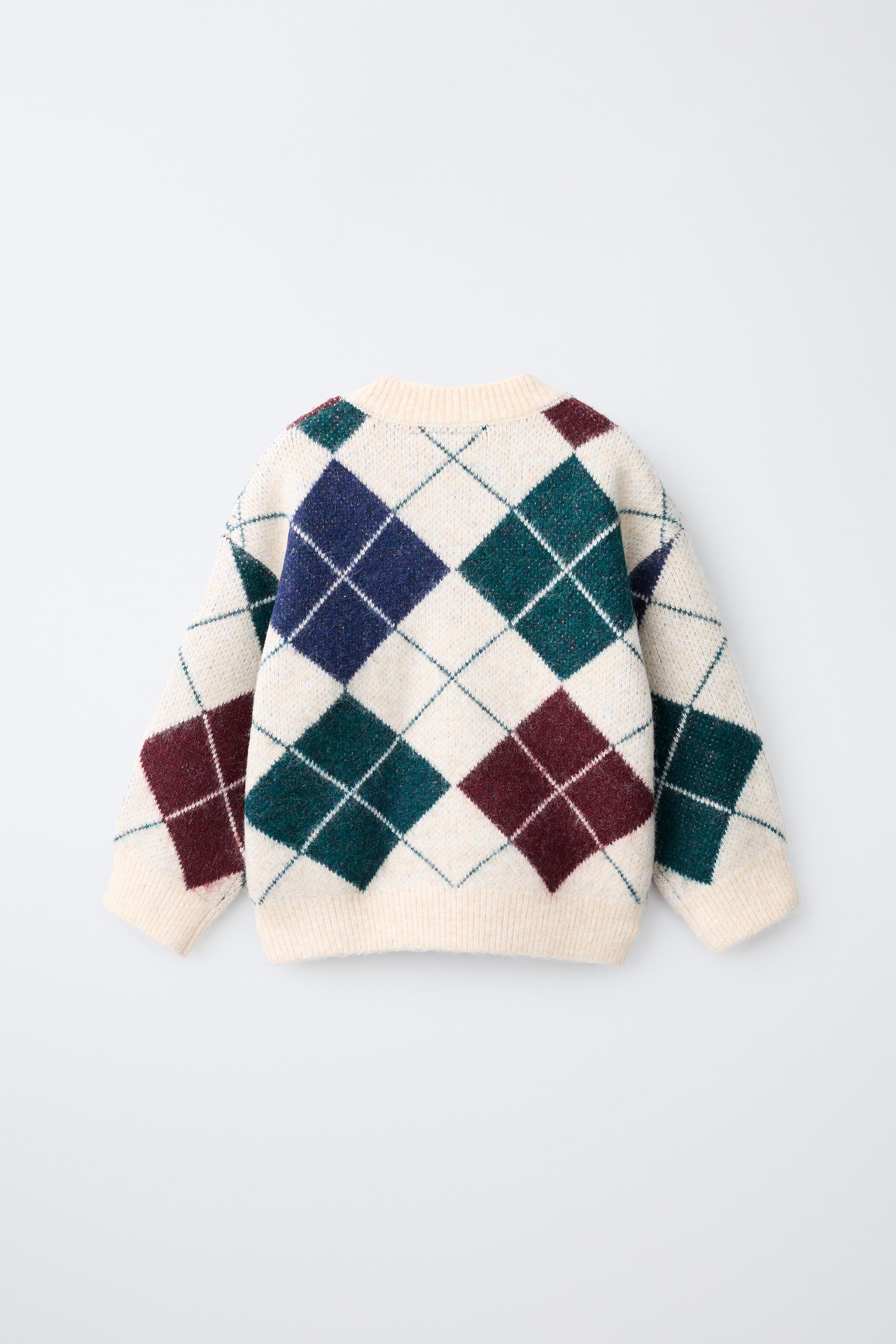 PULL À MOTIF LOSANGES