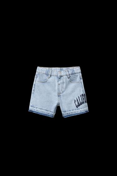 SKATER DENIM BERMUDA SHORTS - Light blue by Zara - Image 0
