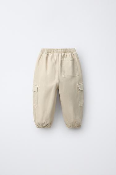 CARGO TWILL PANTS — Light beige 2