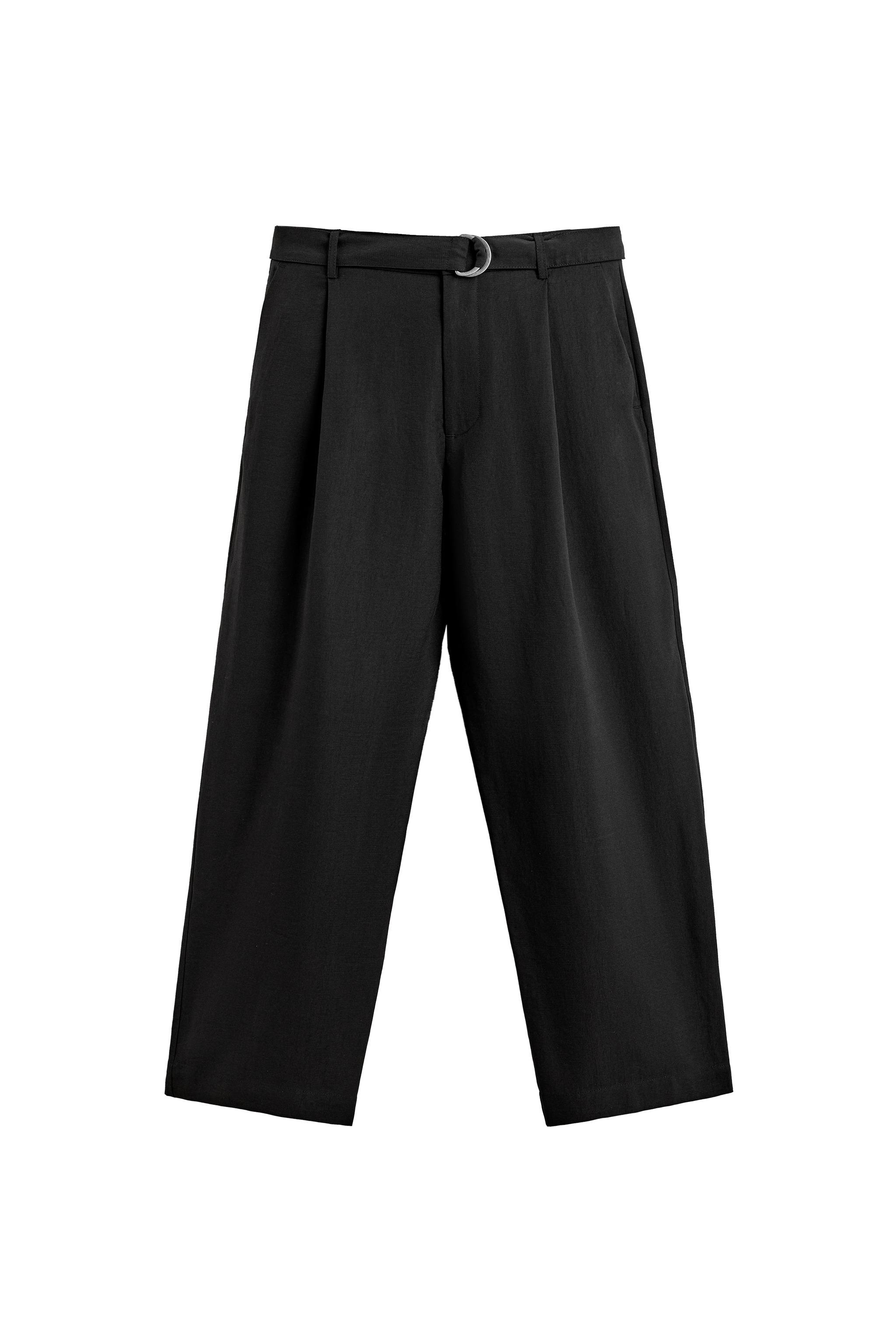 FLOWING TROUSERS WITH BELT