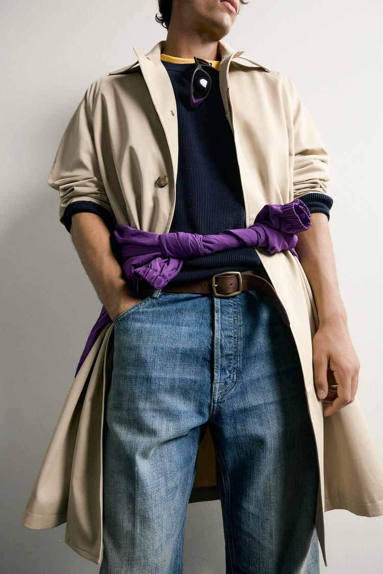 Trench coat largo de corte relajado 6