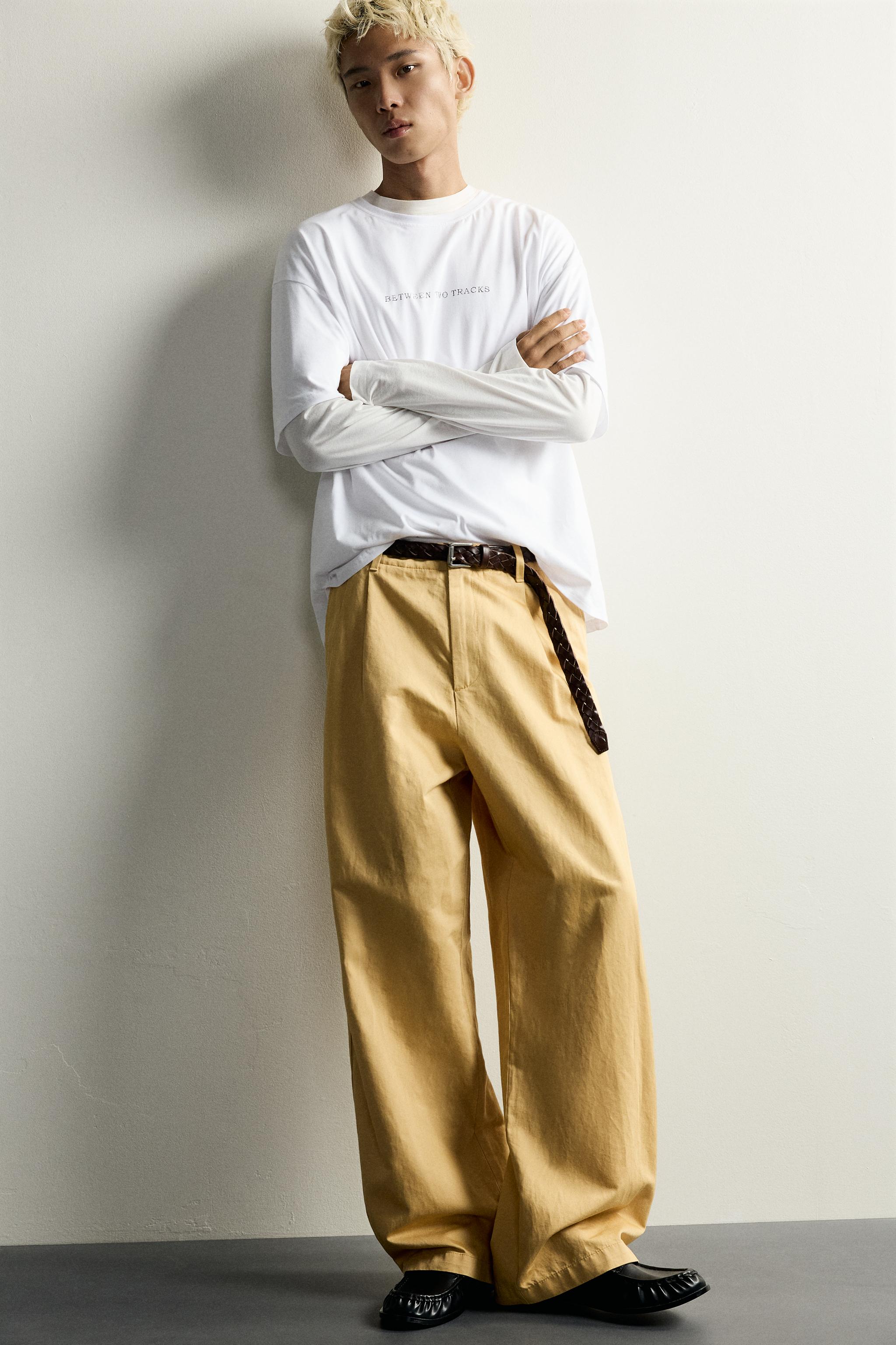 Zara DESENLİ YAMALI RELAXED FIT T-SHIRT görsel 6