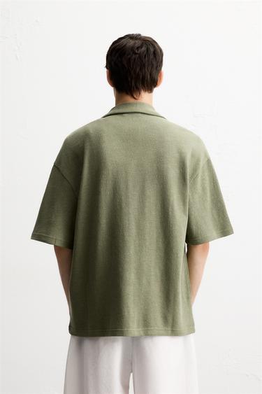 BEADED EMBROIDERY SHIRT - Green by Zara - Image 2
