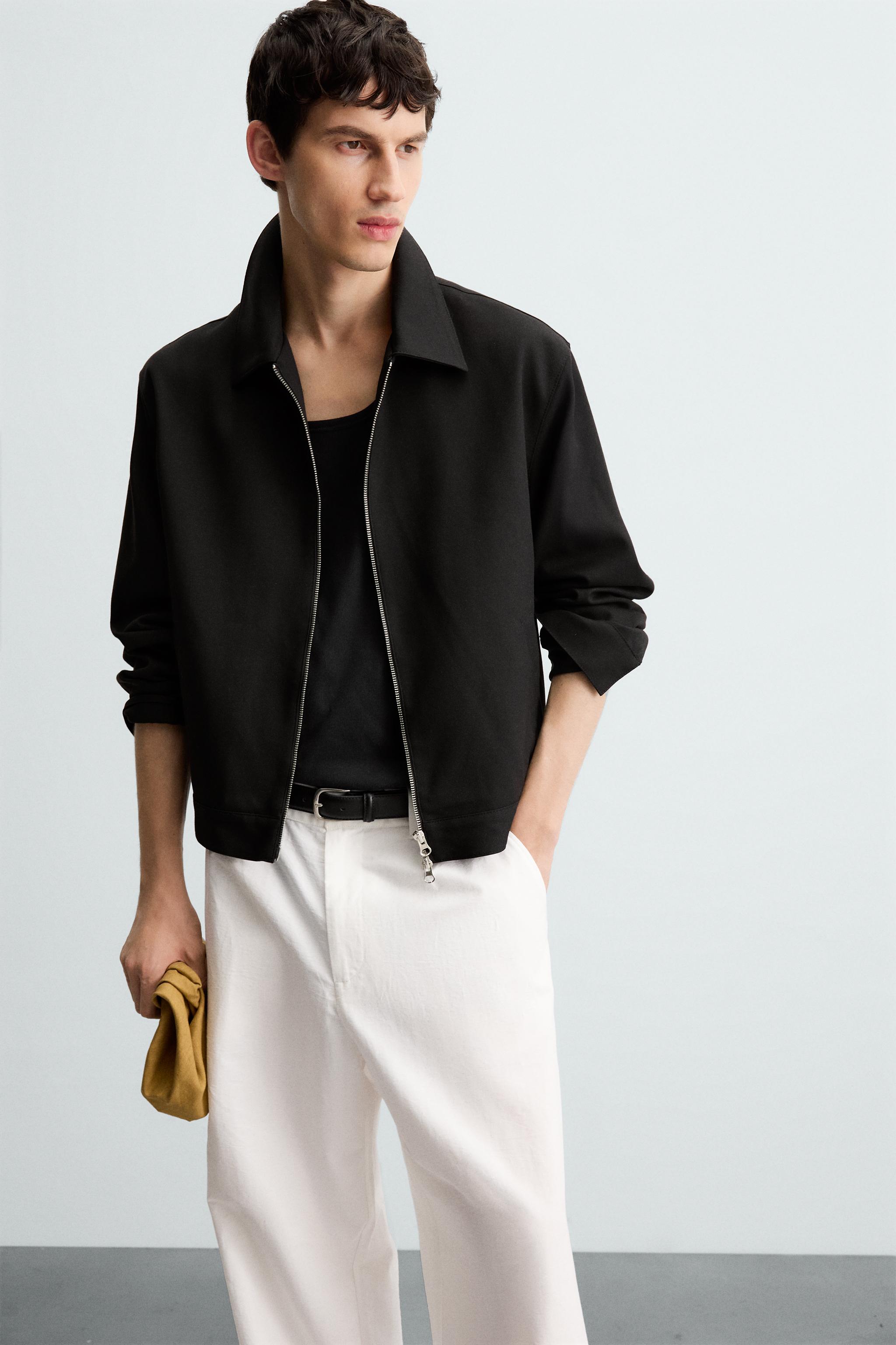 ZIP-UP OVERSHIRT - Dark navy | ZARA United States