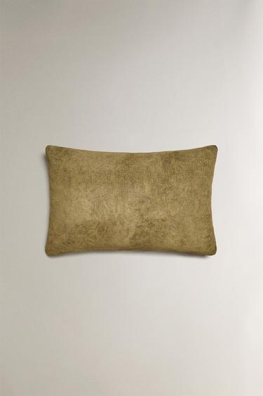 JACQUARD CHENILLE CUSHION COVER - Green by Zara - Image 2