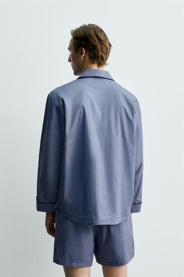 ENSEMBLE PYJAMA SHORT AARON LEVINE X ZARA - Bleu ciel de Zara - Image 2