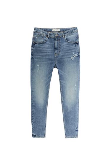 JEANS SKINNY CROPPED