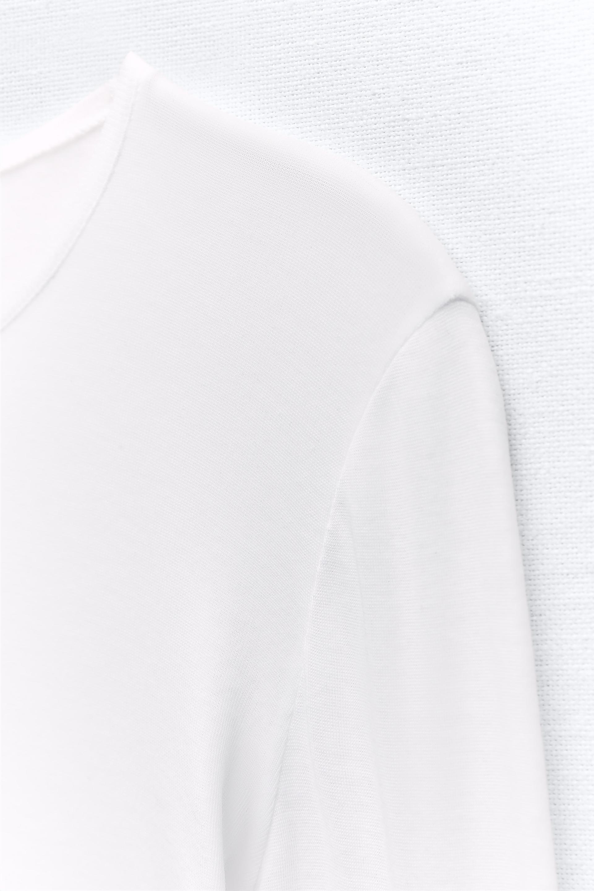 Naizaiga 240g pima cotton wide-shouldered short-sleeved T-shirt