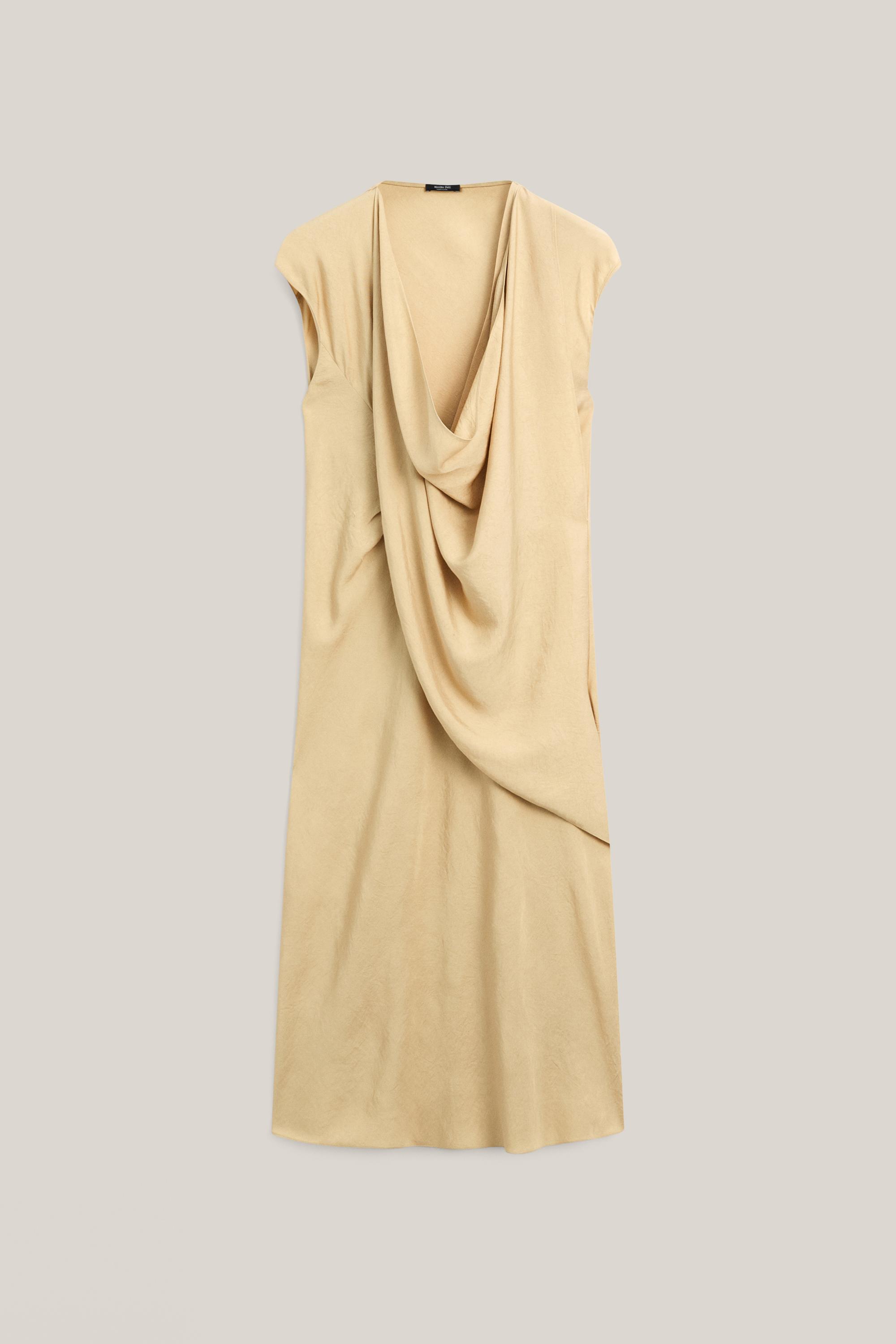 Flowing draped midi dress - LIMITED EDITION