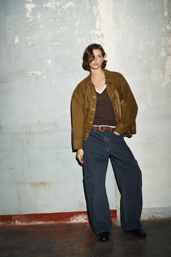 TRF BAGGY BALLOON JEANS WITH POCKETS