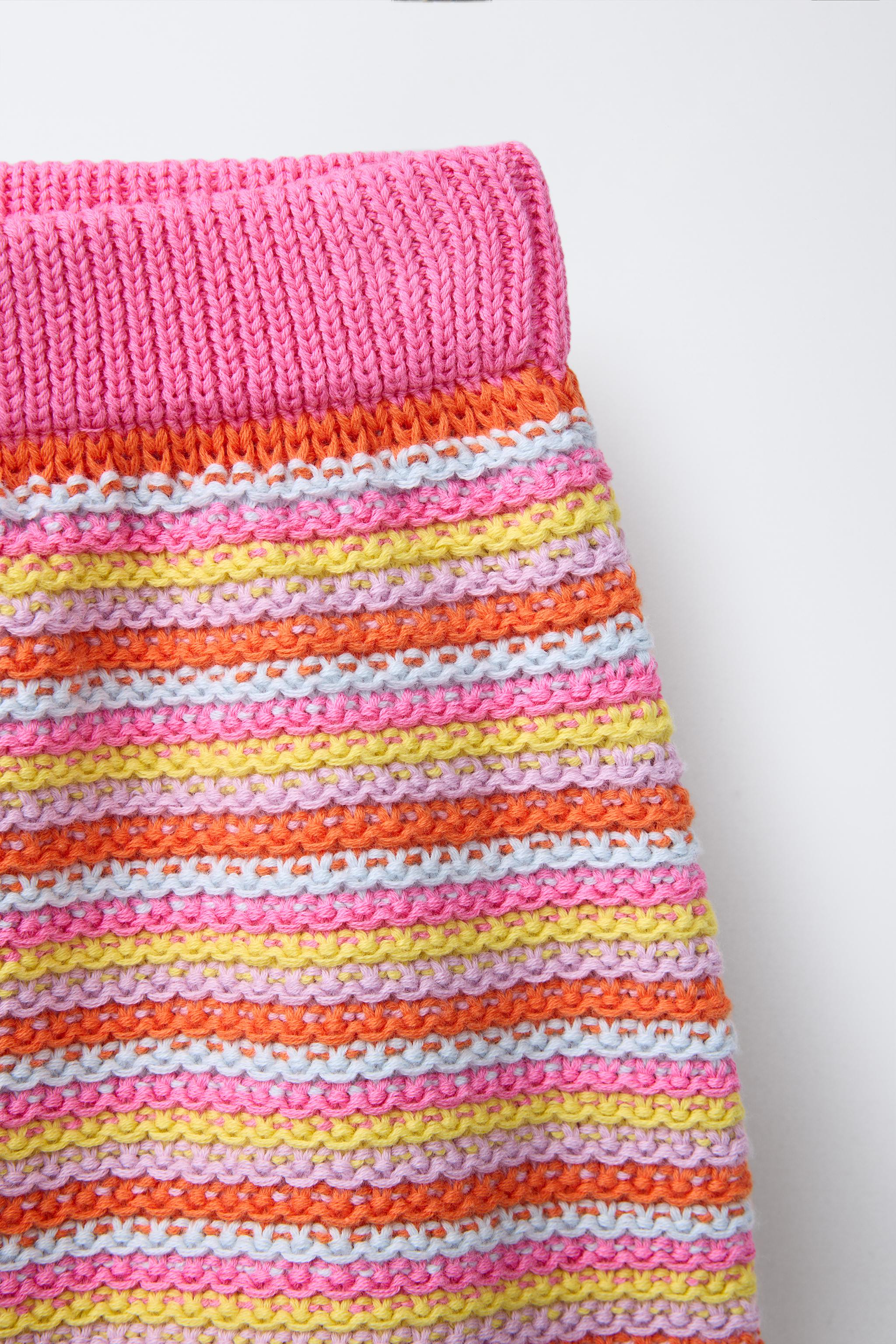 STRIPED KNIT SKIRT - Multicolored | ZARA United States
