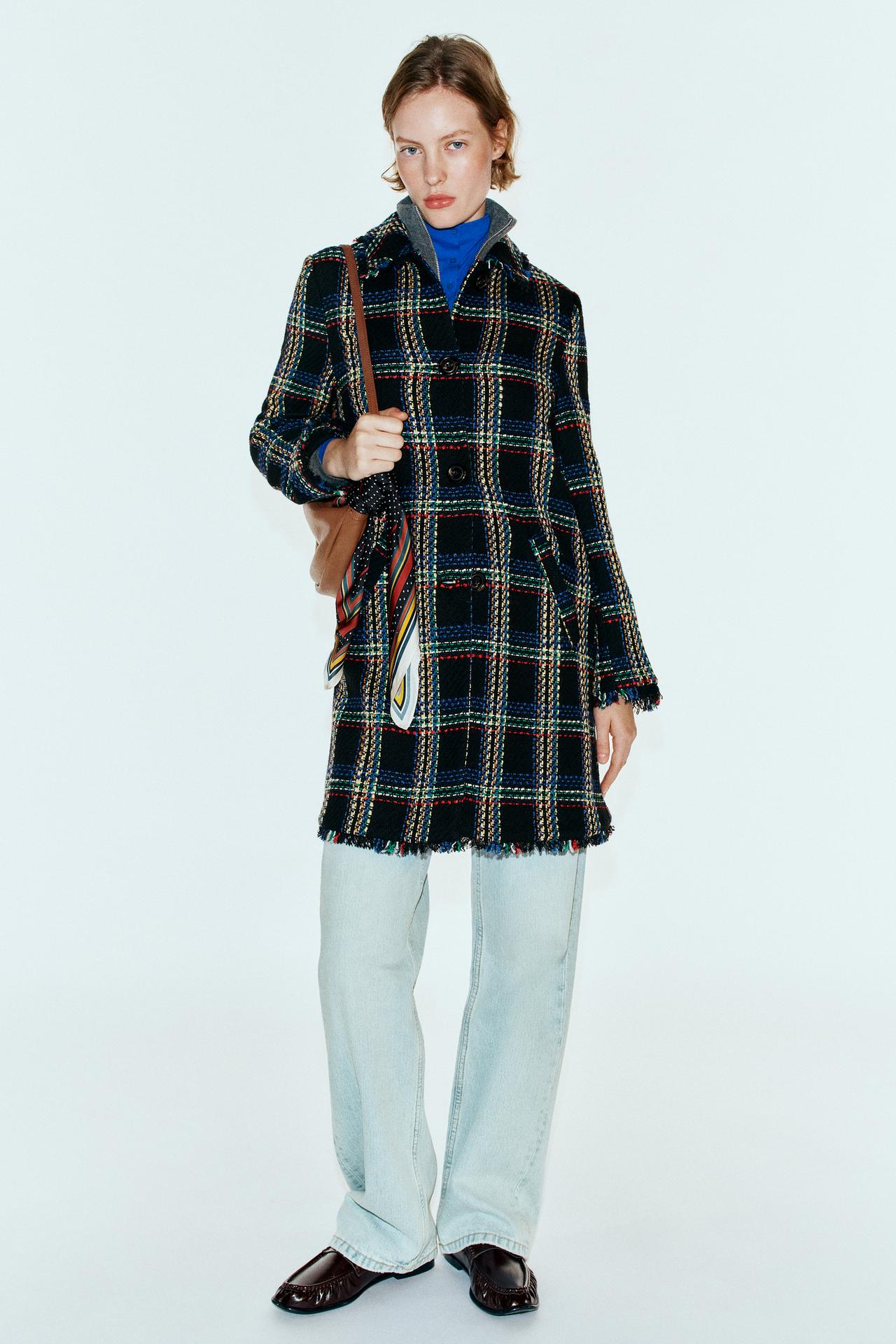 STRUCTURED CHECKS COAT
