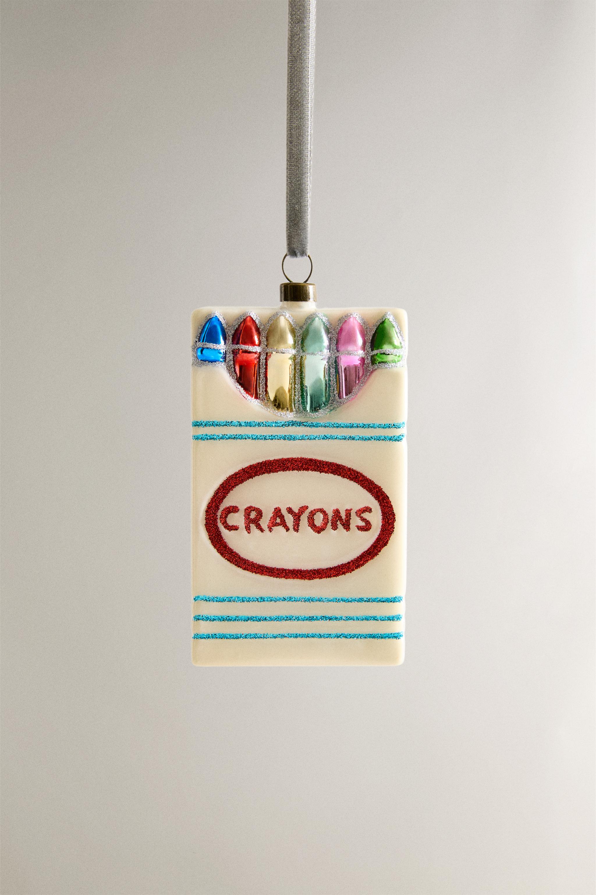 DÉCORATION SAPIN BOÎTE CRAYON NOËL