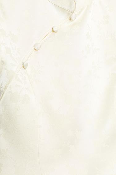 SHORT JACQUARD DRESS - White by Zara - Image 8