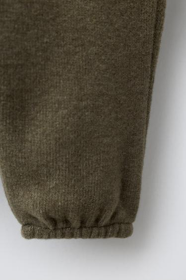 PANTALON DE JOGGING DOUX AU TOUCHER - Kaki de Zara - Image 3