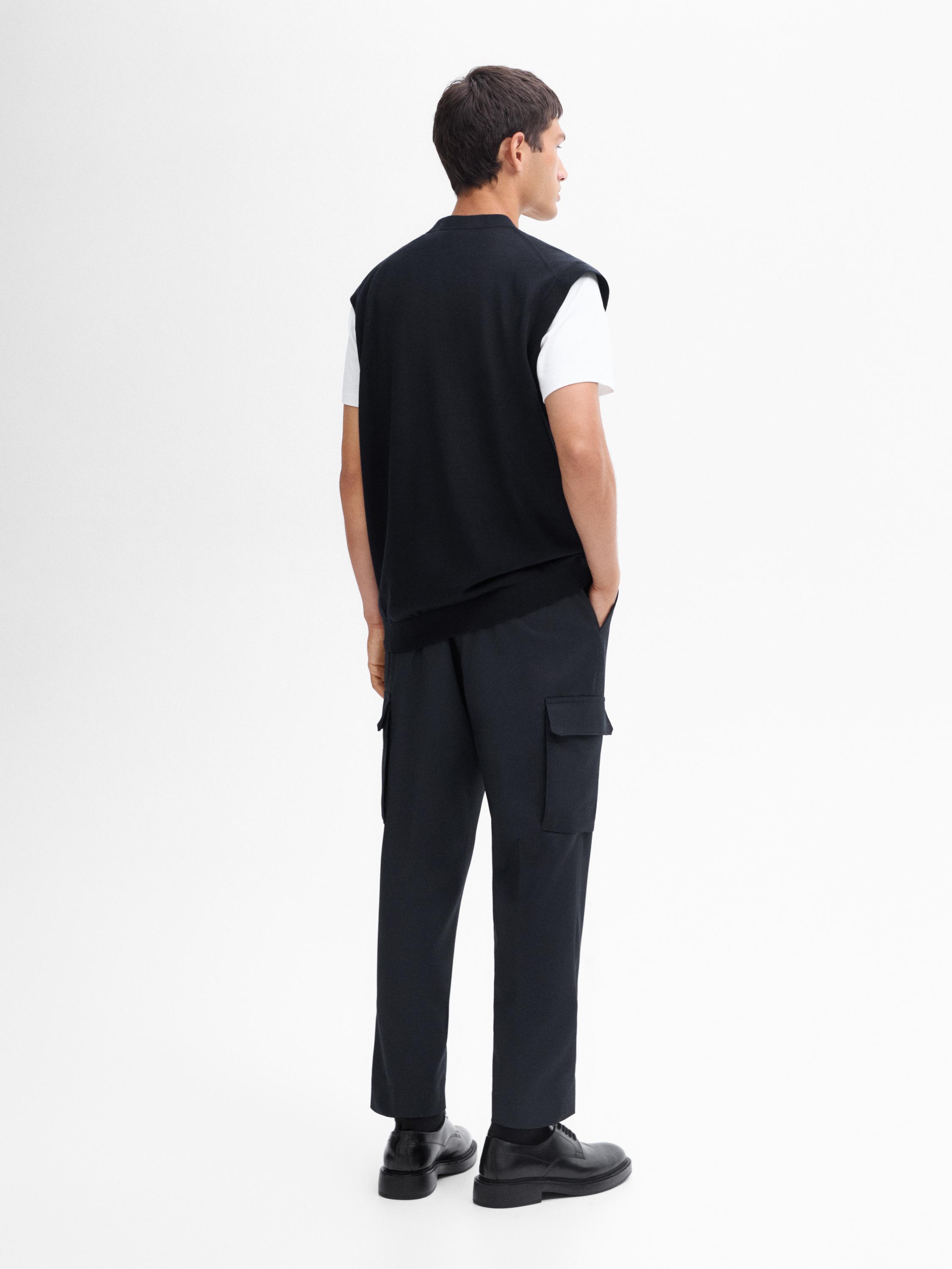 aere V-neck wool vest ベスト
