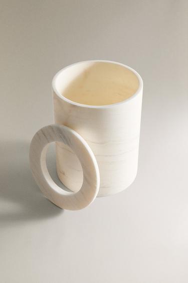 CESTINO BAGNO MARMO BIANCO - Bianco di Zara