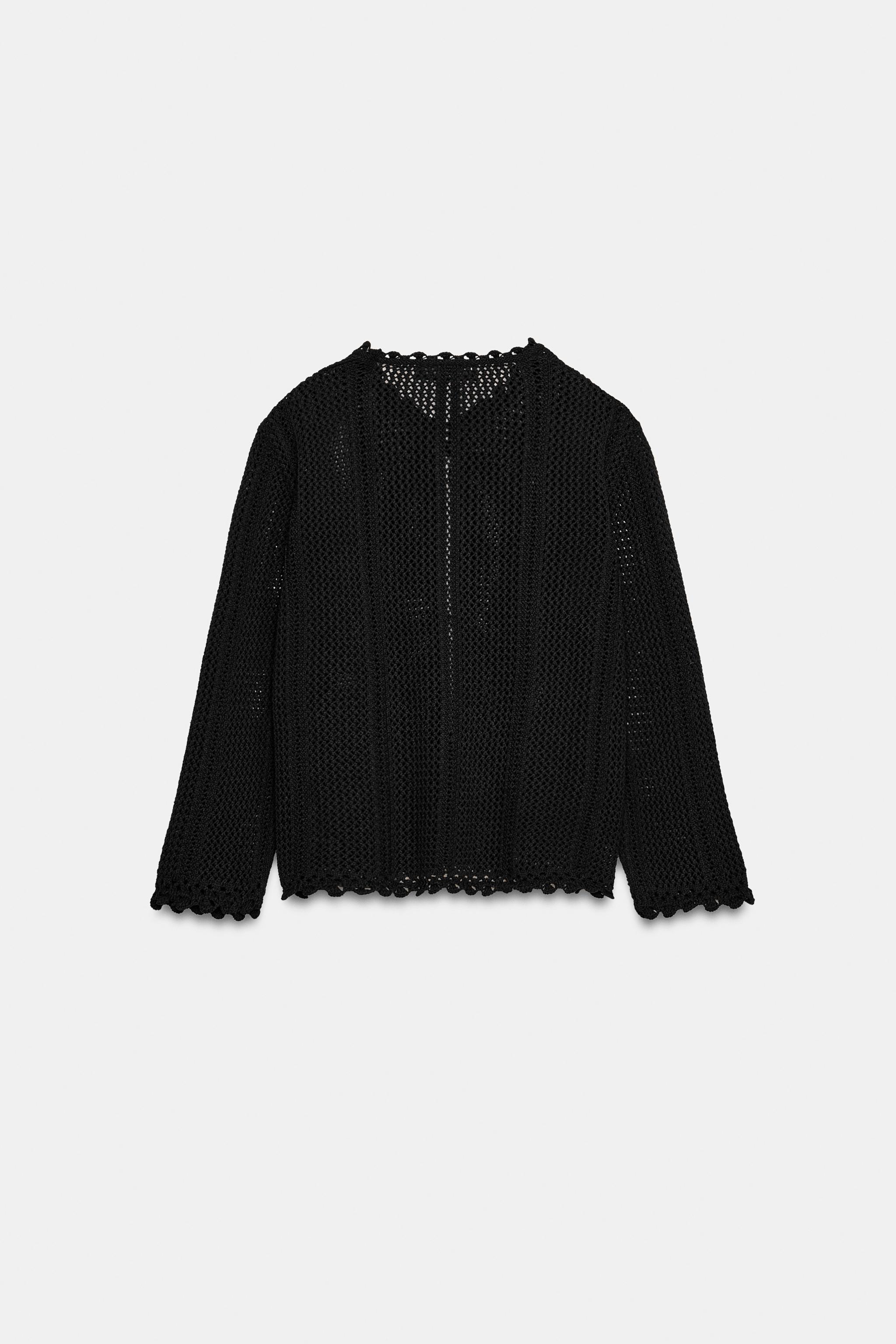 GILET EN MAILLE POINTELLE