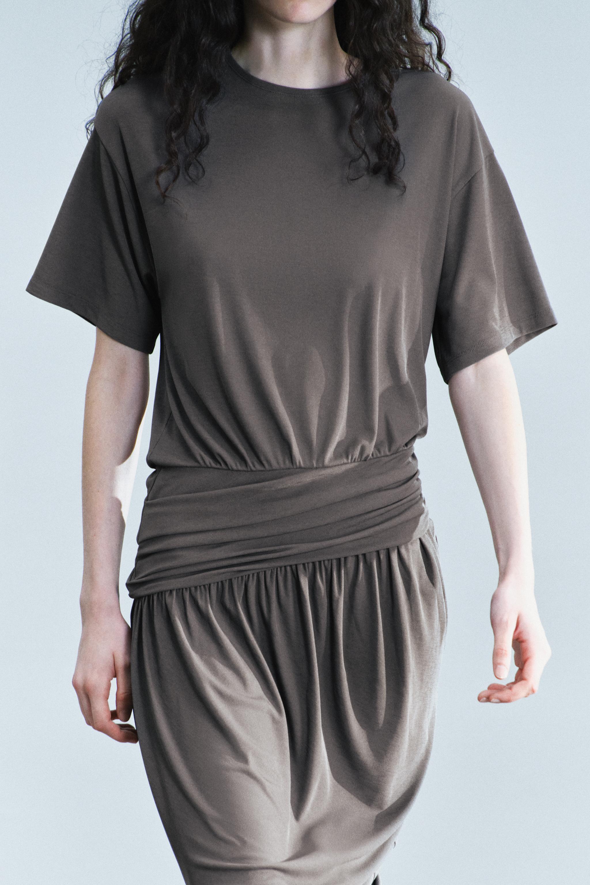 DRAPED DRESS