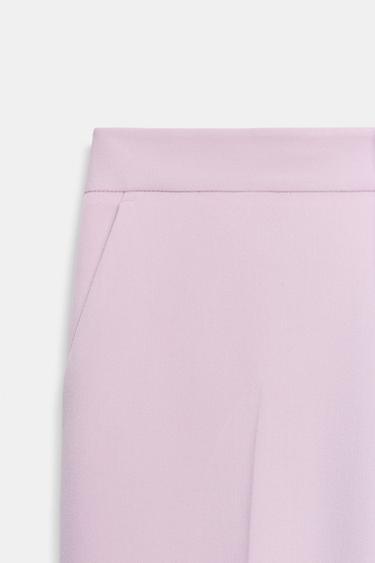 HIGH-WAIST STRAIGHT-LEG TROUSERS - Lilac by Zara - Image 7