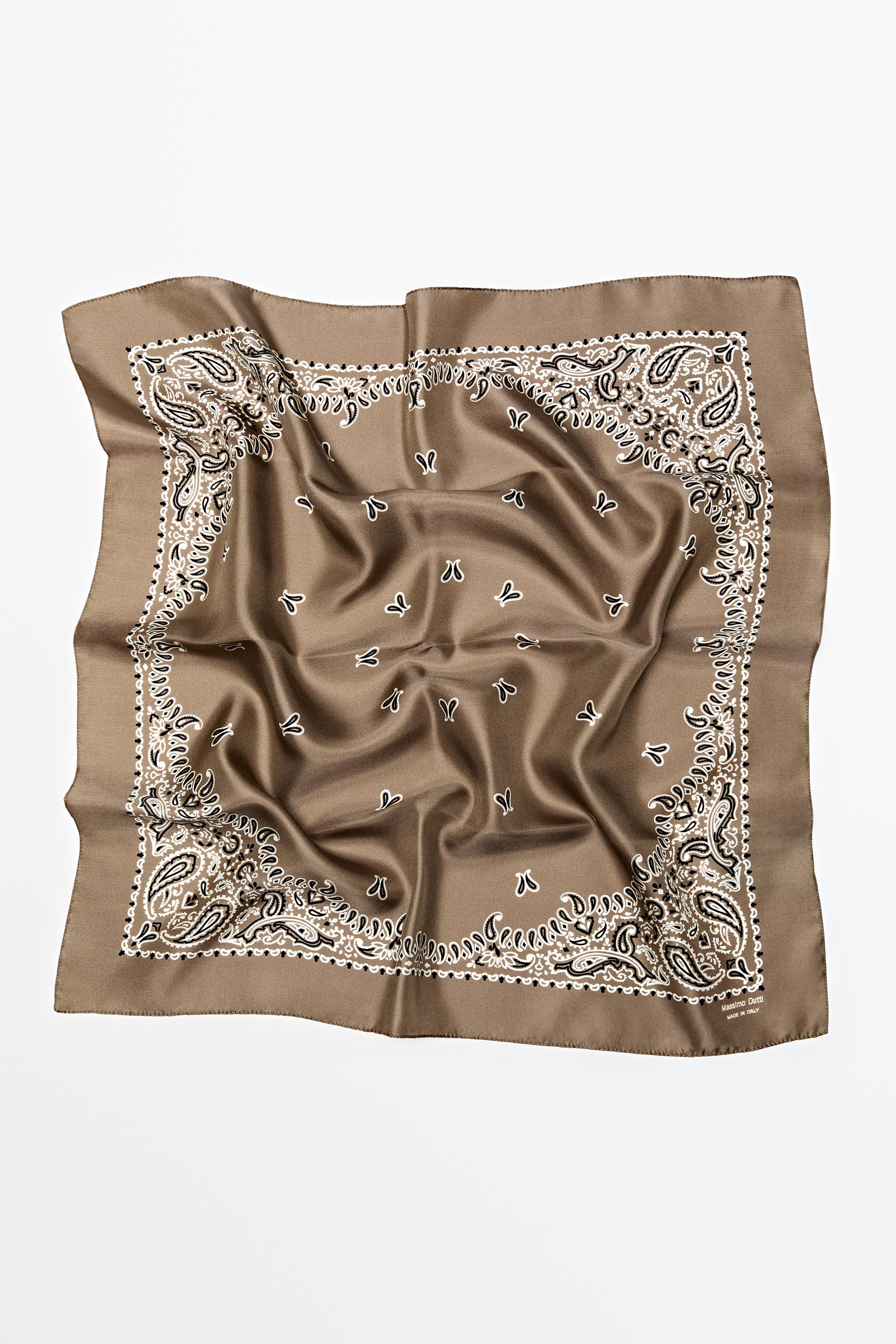 Paisley print scarf
