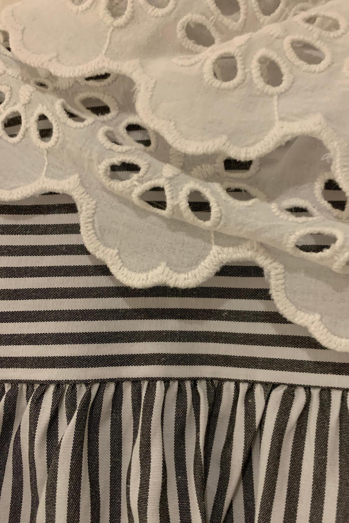 BLOUSE WITH CONTRASTING STRIPES - Image 4