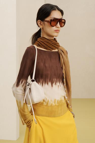 Jupe mi-longue asymétrique - Mandarine de Zara - Image 3