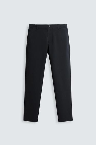 COMFORT SLIM FIT TROUSERS - Navy blue by Zara