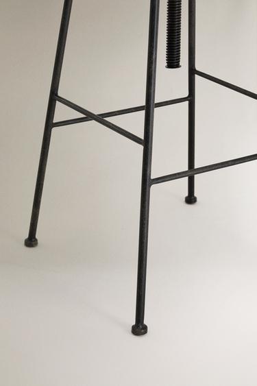 TABOURET TOURNANT DOSSIER - Noir / Écru de Zara - Image 3