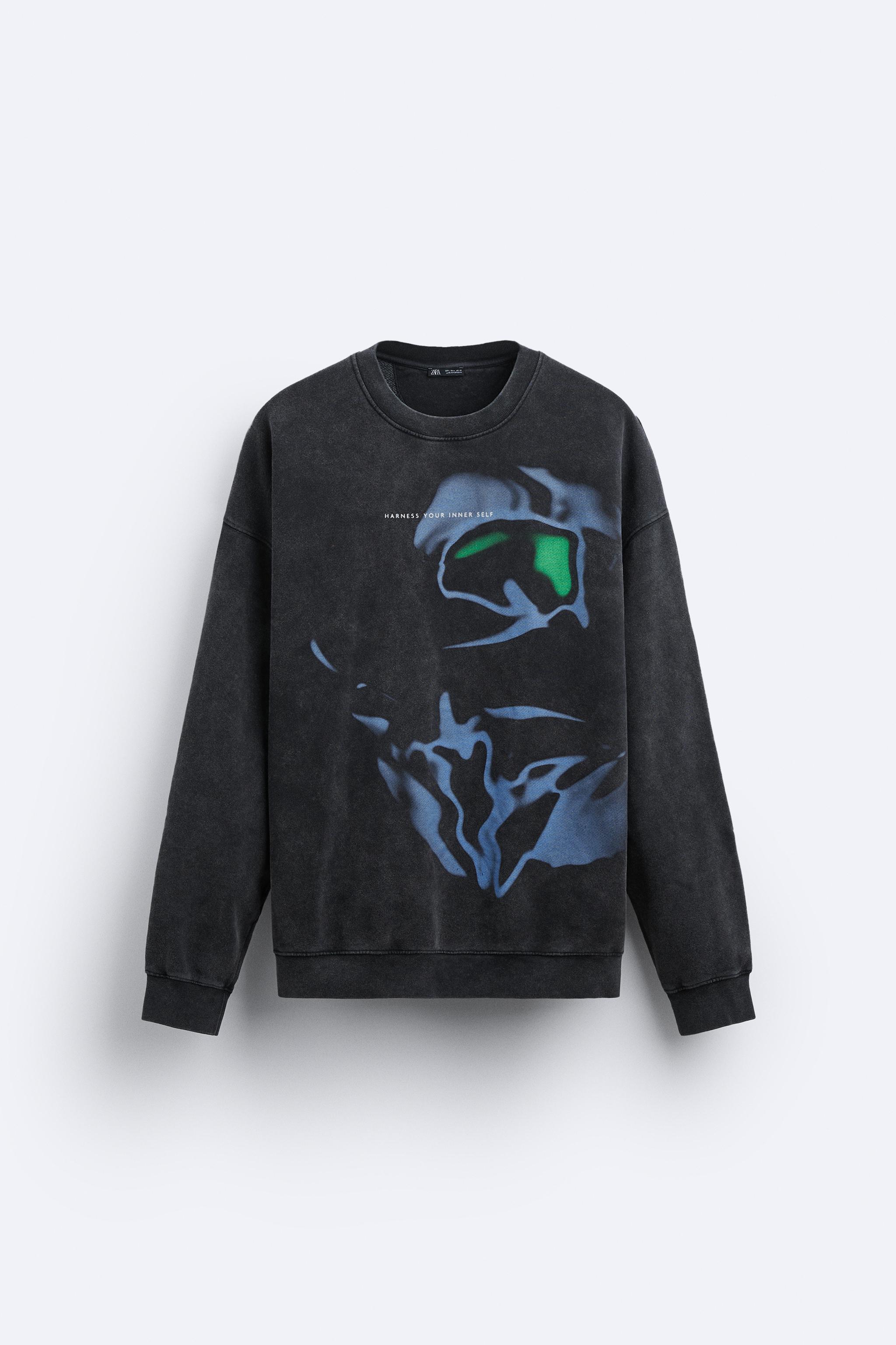 ABSTRACT PRINT SWEATSHIRT