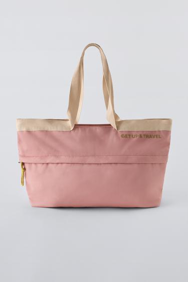 TRAVEL SHOPPER BAG - Pink by Zara - Image 0