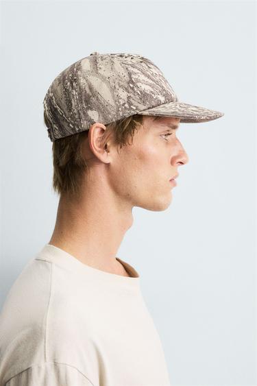 ABSTRACT PRINT CAP - Brown by Zara - Image 1