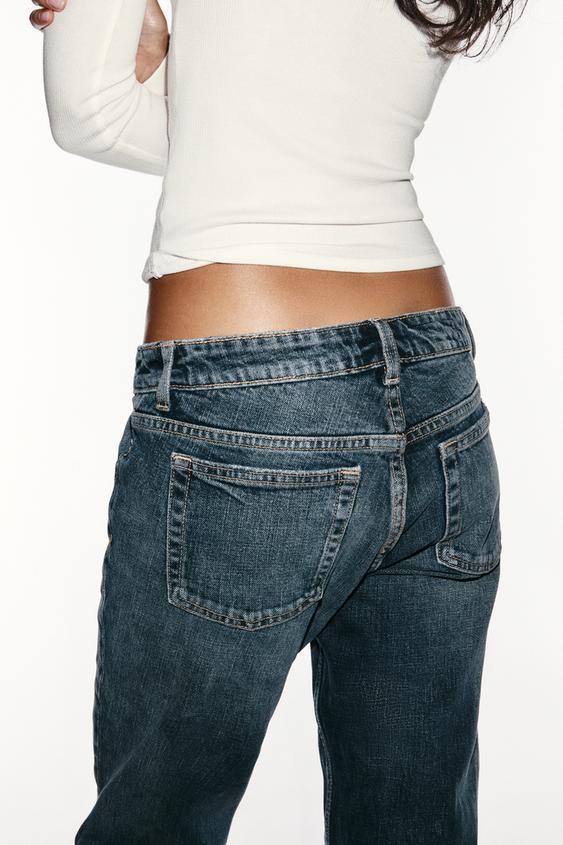 JEANS SLIM FIT CONFORT TAILLE BASSE TRF - Bleu marine de Zara - Image 5