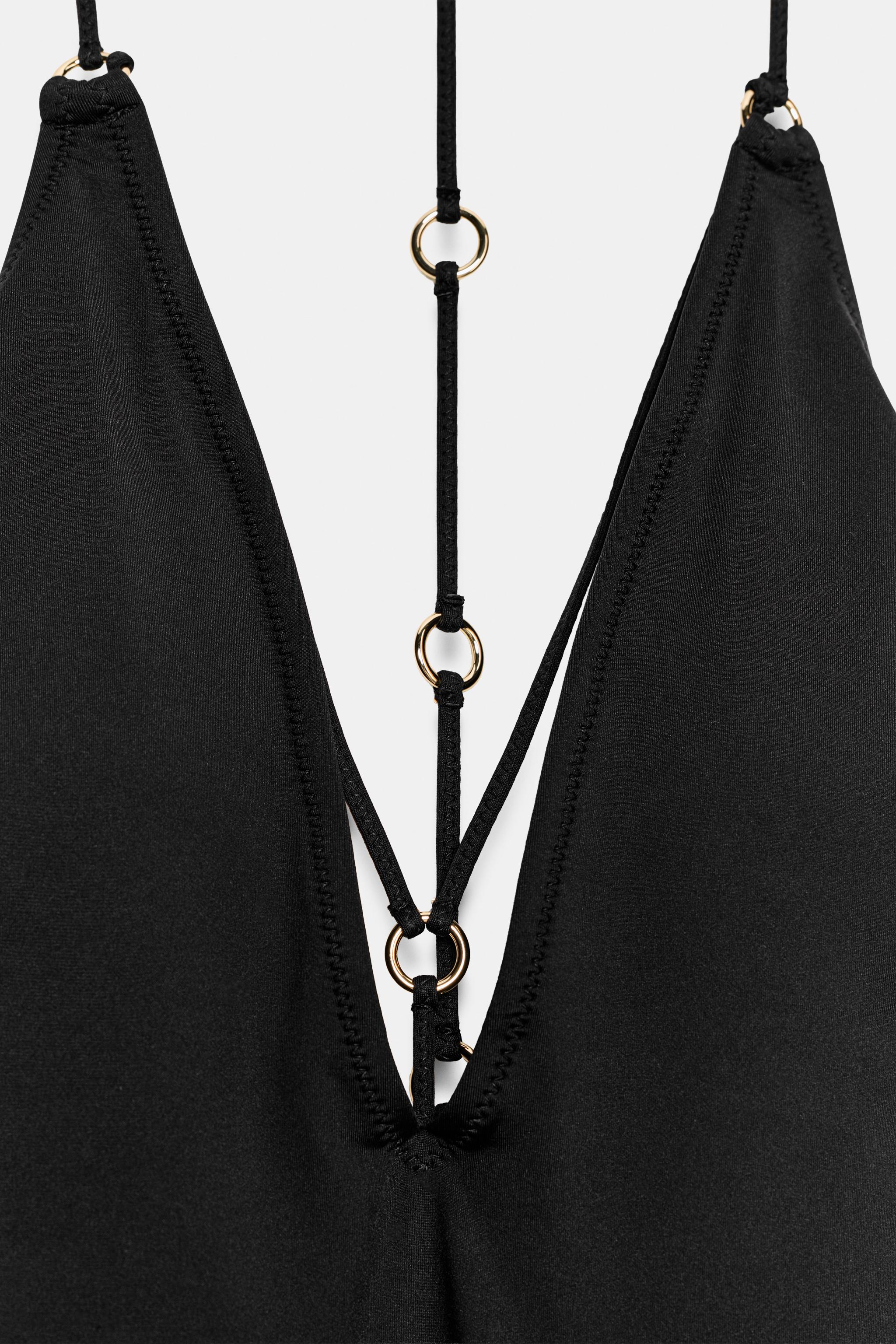 MAILLOT DE BAIN À BRETELLES ANNEAUX