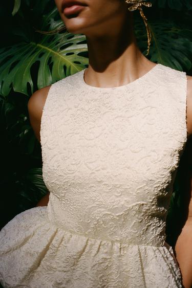 TEXTURED PEPLUM TOP - Cava by Zara - Image 2
