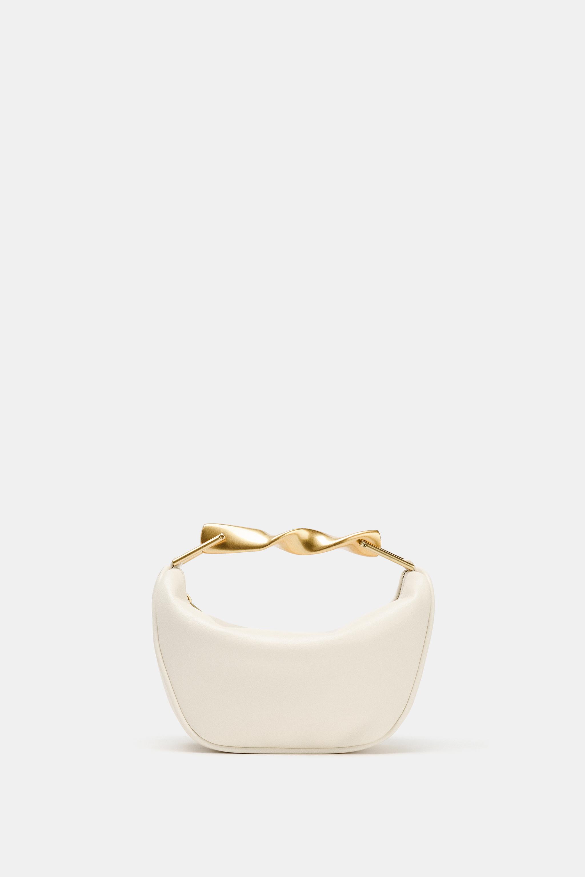 MINI BAG WITH METALLIC HANDLE - white | ZARA South Africa