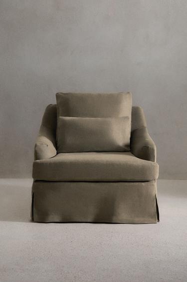 ARMCHAIR 01 LINEN COVER — Gray 2