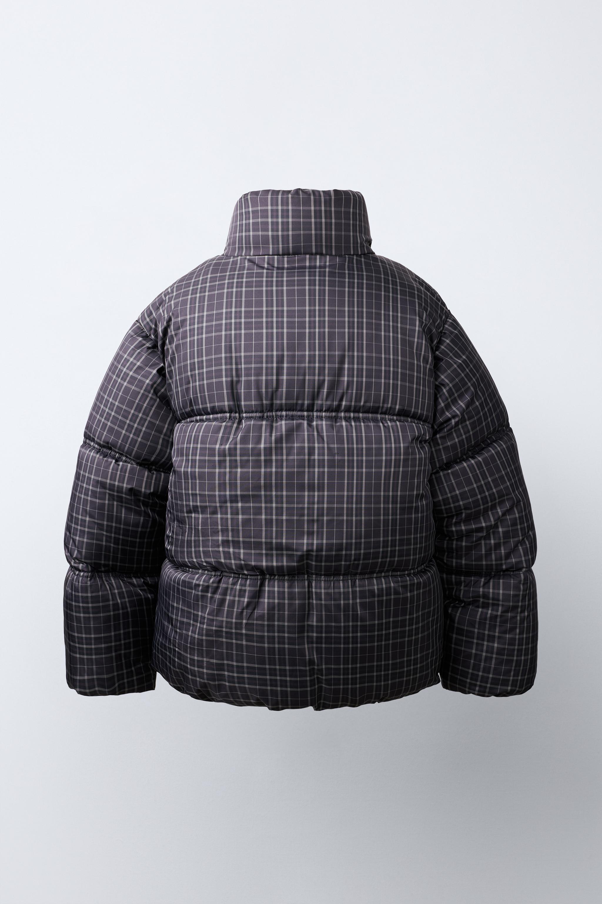 QUILTED CHECK PRINT JACKET