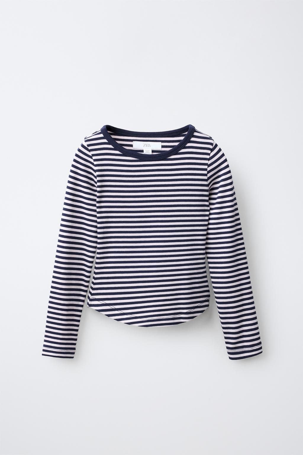 STRIPED T-SHIRT MODAL BLEND