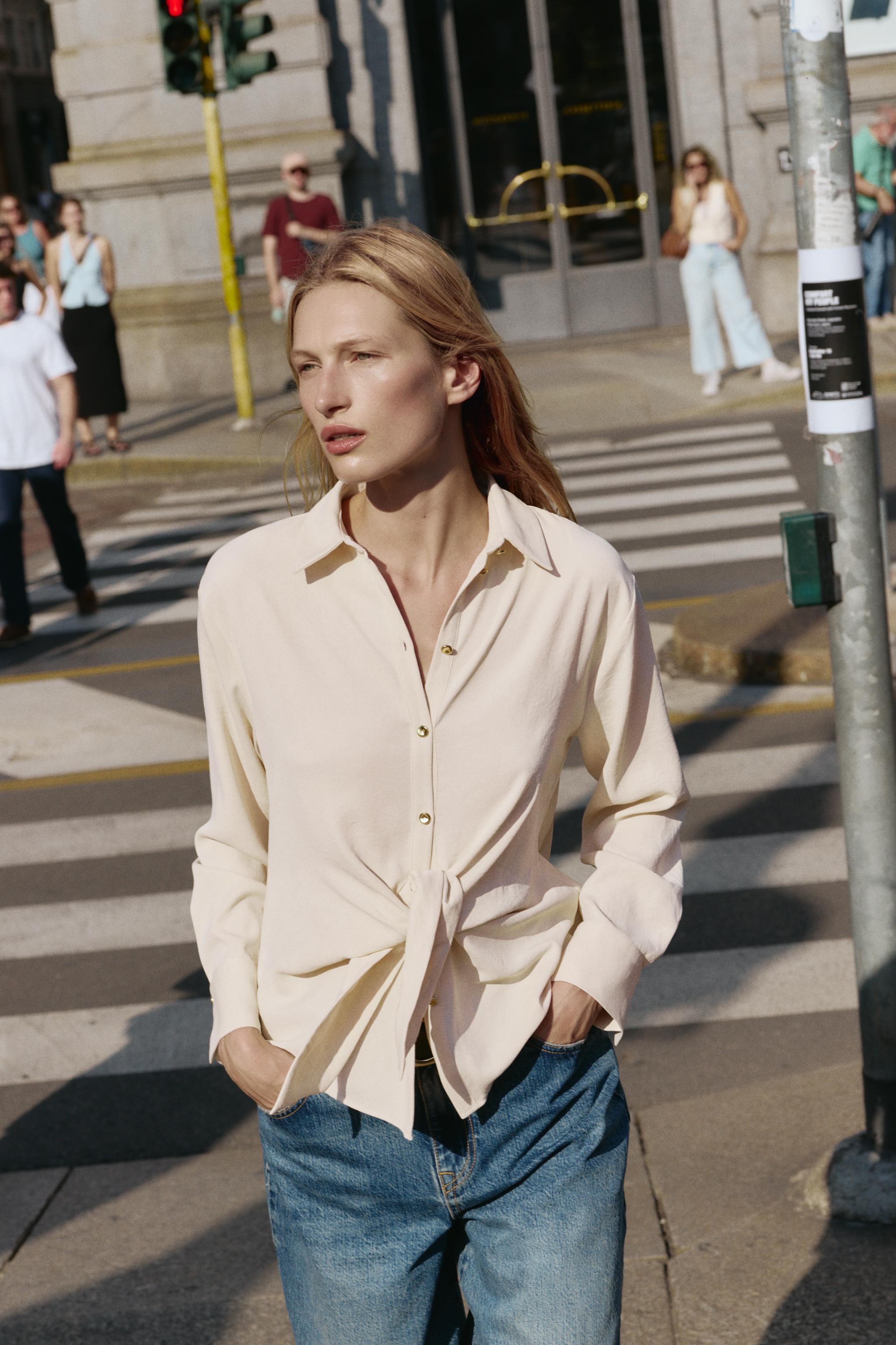 KNOTTED WAIST SHIRT